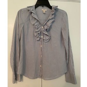J Crew • Ruffle Blouse